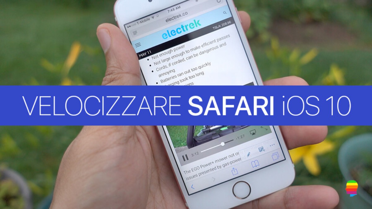 iOS 10, Velocizzare Safari lento su iPhone e iPad