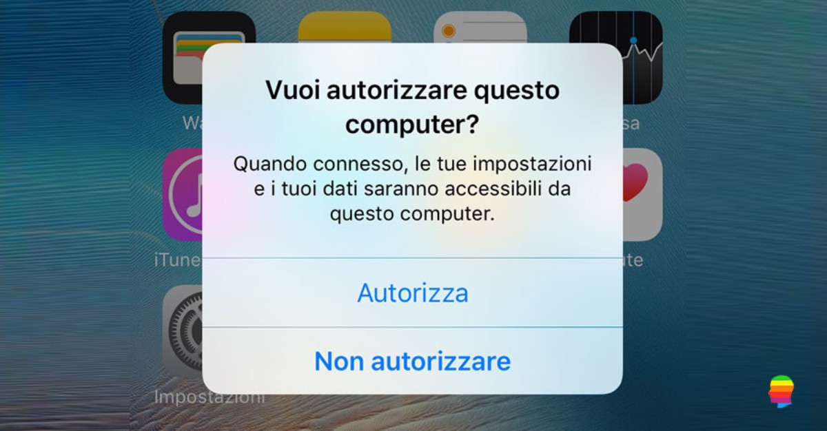 iOS 10, Annullare, modificare Autorizzare questo computer su iPhone e iPad