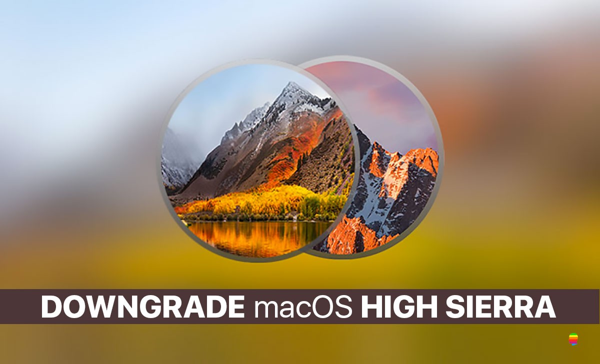 Downgrade, rimuovere macOS High Sierra