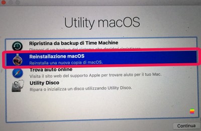 Come reinstallare macOS Sierra 10.12