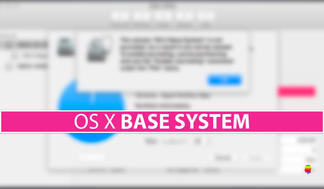 OS X Base System occupa tutto lo spazio del disco su Mac