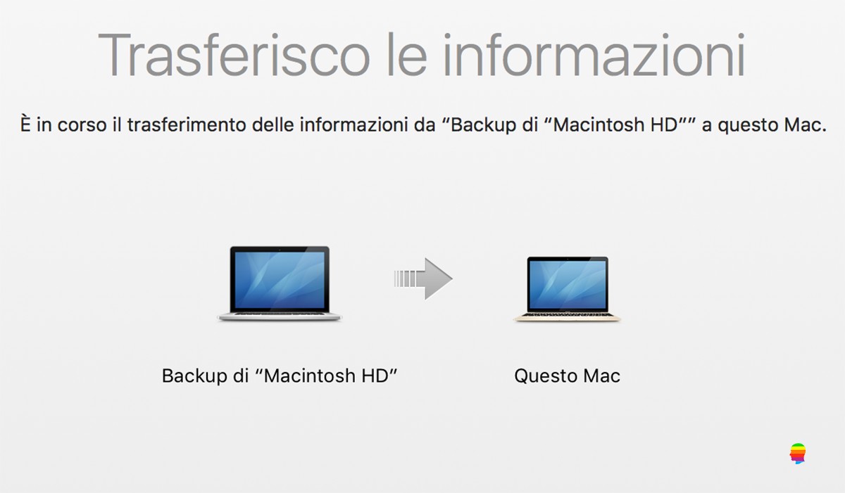 Importare backup di Time Machine su altro Mac
