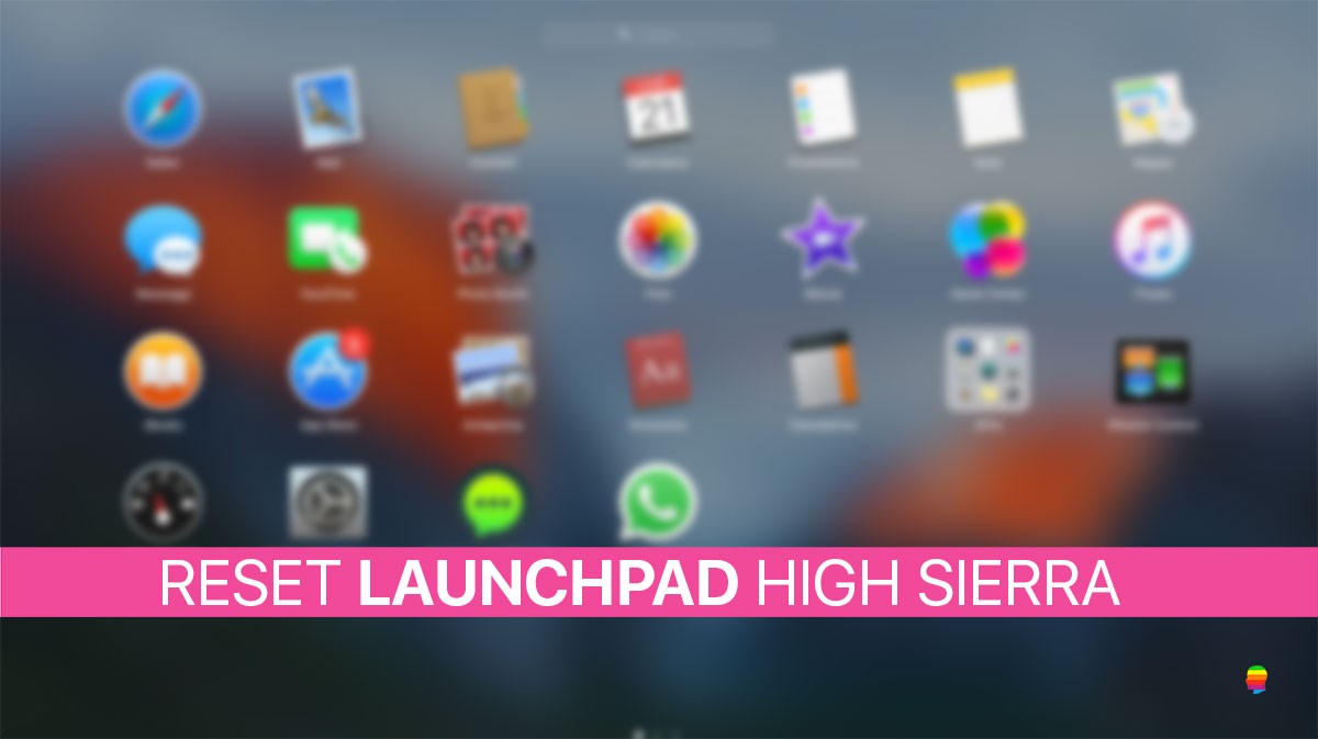 Resettare il Launchpad su mac OS High Sierra 10.13