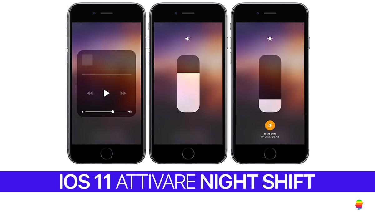 iOS 11, Attivare, regolare Night Shift su iPhone e iPad