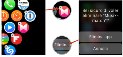 Come rimuovere, disinstallare le App da Apple Watch?