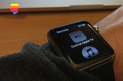 Controllare iTunes e Apple TV con Apple Watch
