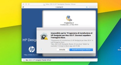 Mac OS X, Errore: Impossibile aprire.. Dovresti espellere l'immagine disco