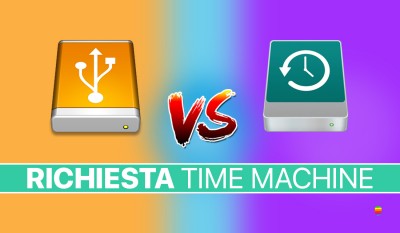 Impedire a macOS di usare disco esterno con Time Machine