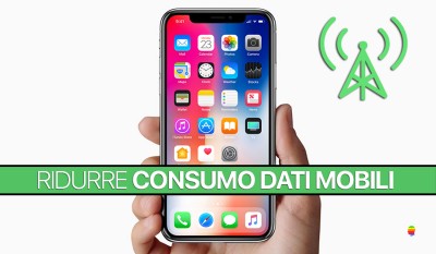 Come ridurre il consumo dei dati mobili su iPhone